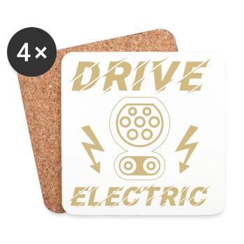 Drive Electric CCS Combo 2 Supercharge Elektro - Coasters (set of 4) - white - Front