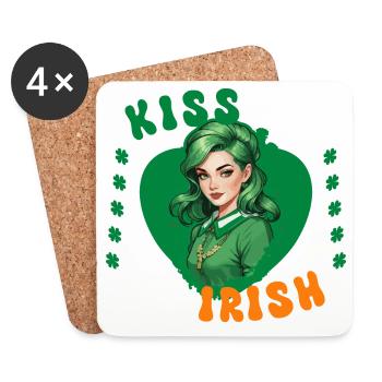 Kiss me, I'm Irish - Coasters (set of 4) - white - Front
