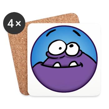 PlumBoo (en anglais seulement) - Dessous de verre (lot de 4) - blanc - Devant