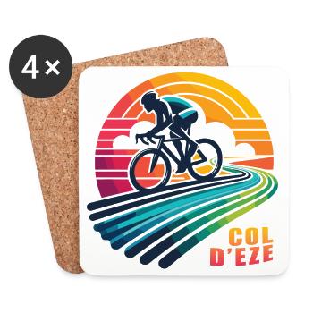 Col d'Eze: Der Aufstieg der Träume - Untersetzer (4er-Set) - Weiß - Vorne