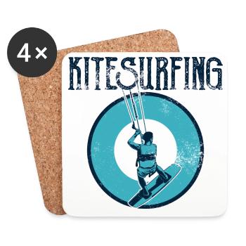 Kitesurfers - Coasters (set of 4) - white - Front
