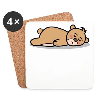 Ist Mir Egal Haltung Relax Chill - Untersetzer (4er-Set) - Weiß - Vorne