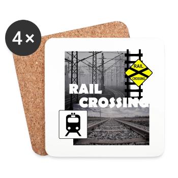 RAIL CROSSING - Untersetzer (4er-Set) - Weiß - Vorne
