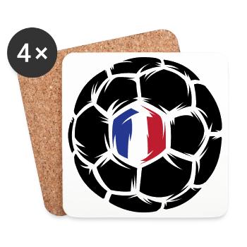 Handball France Handball Player Logo Symbol icon European Championship - Coasters (set of 4) - white - Front