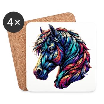Horse - Coasters (set of 4) - white - Front