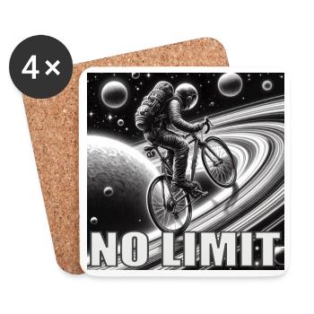 NO LIMIT - Coasters (set of 4) - white - Front