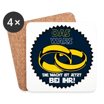 Bachelorette Party , Bachelorette Party , (25) - Coasters (set of 4) - white - Front