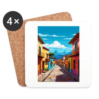 Santa Elena Costa Rica Vintage Reiseposter WPA - Untersetzer (4er-Set) - Weiß - Vorne