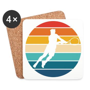 Tennis - Coasters (set of 4) - white - Front