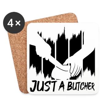 Butcher - Coasters (set of 4) - white - Front