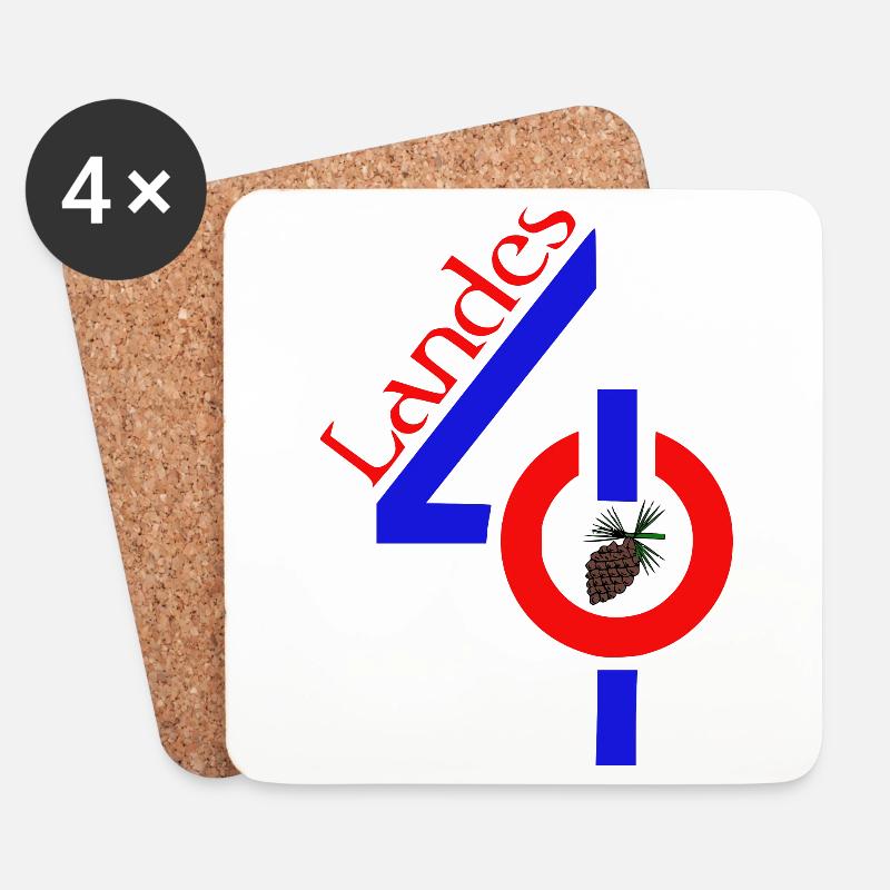 Landes - Untersetzer (4er-Set) - Weiß