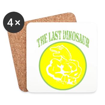 The last Dinosaur - Untersetzer (4er-Set) - Weiß - Vorne