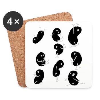 Bone - Coasters (set of 4) - white - Front