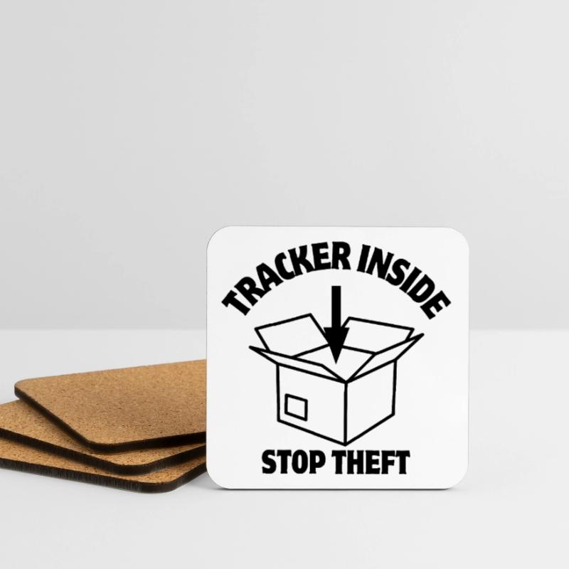 Security, Parcel Lock, Inside Tracker Coasters (set of 4)