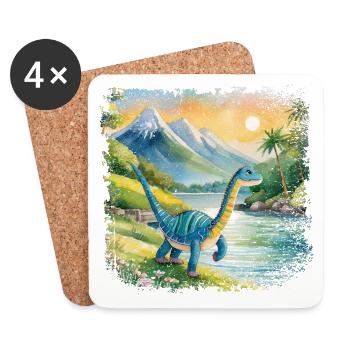 Mignon jeune thésaurus livre pour enfants style waterel - Dessous de verre (lot de 4) - blanc - Devant