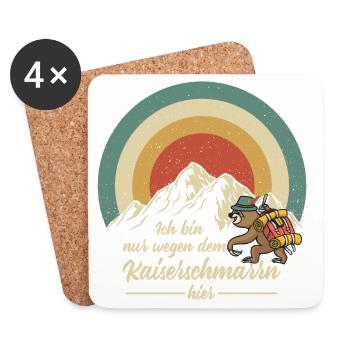 Wandern Kaiserschmarrn  - Untersetzer (4er-Set) - Weiß - Vorne