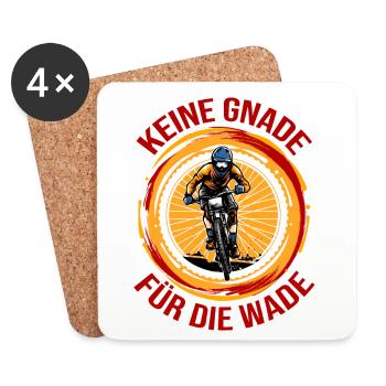 Keine Gnade für die Wade - Untersetzer (4er-Set) - Weiß - Vorne