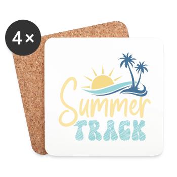 Summer Track - Coasters (set of 4) - white - Front