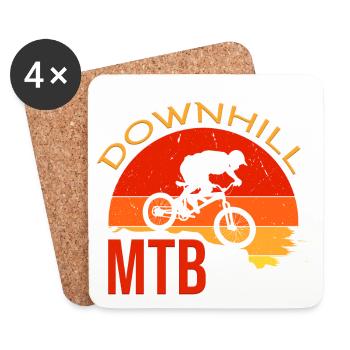 Downhill - Untersetzer (4er-Set) - Weiß - Vorne