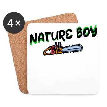 Saw Statement Lumberjack Woodwork Forester - Coasters (set of 4) - white - Front