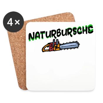Solid Yard Wood Saw Statement Lumberjack Forestry - Coasters (set of 4) - white - Front