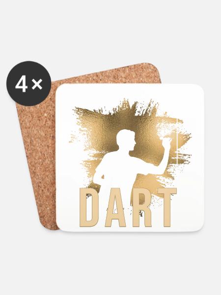 Dart - Untersetzer (4er-Set) - Weiß