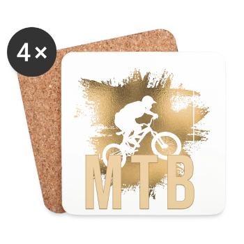 MTB - Untersetzer (4er-Set) - Weiß - Vorne