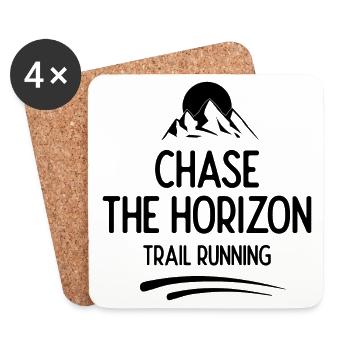 Trail Running - Chase The Horizon - Coasters (set of 4) - white - Front