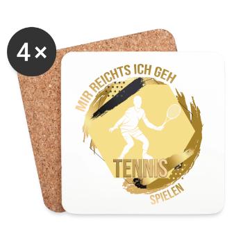 Mir reichts ich geh Tennis spielen - Untersetzer (4er-Set) - Weiß - Vorne