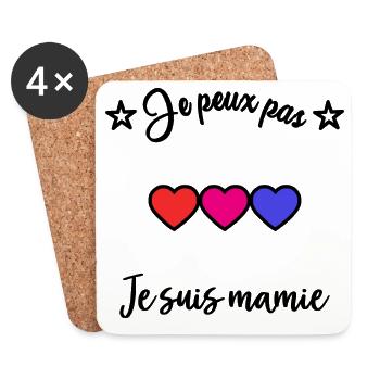 GRANNY. I CAN'T - Coasters (set of 4) - white - Front
