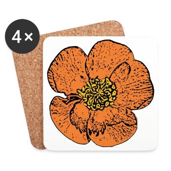 Mother's Day Gift Mother's Day Gift Idea - Coasters (set of 4) - white - Front
