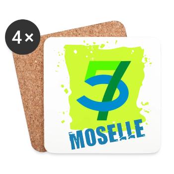 Moselle - Untersetzer (4er-Set) - Weiß - Vorne