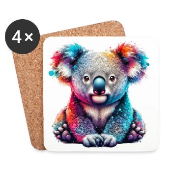 Koala - Coasters (set of 4) - white - Front