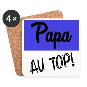 DAD. FATHER'S DAY - Coasters (set of 4) - white - Front