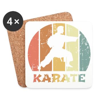 Vintage Martial Arts - Coasters (set of 4) - white - Front