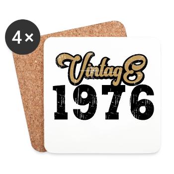Vintage 1976 - Coasters (set of 4) - white - Front
