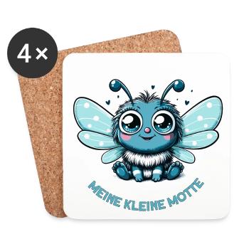 Süße Zauber-Motte | Perfekt für Kids - Untersetzer (4er-Set) - Weiß - Vorne