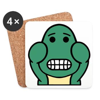 Dolly Grin - Coasters (set of 4) - white - Front