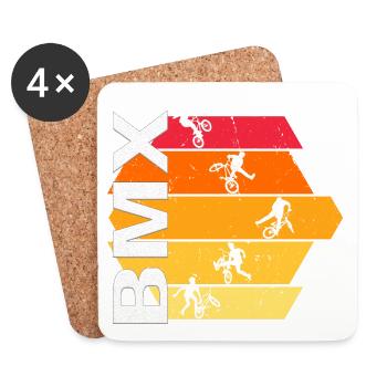 BMX - Untersetzer (4er-Set) - Weiß - Vorne