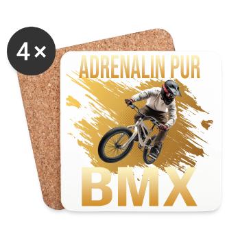 Adrenalin pur - Untersetzer (4er-Set) - Weiß - Vorne