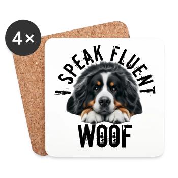 Bernese mountain dog - Coasters (set of 4) - white - Front