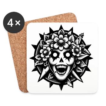 Dia de los vampiros - Coasters (set of 4) - white - Front