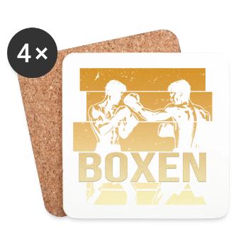 Boxen - Untersetzer (4er-Set) - Weiß - Vorne
