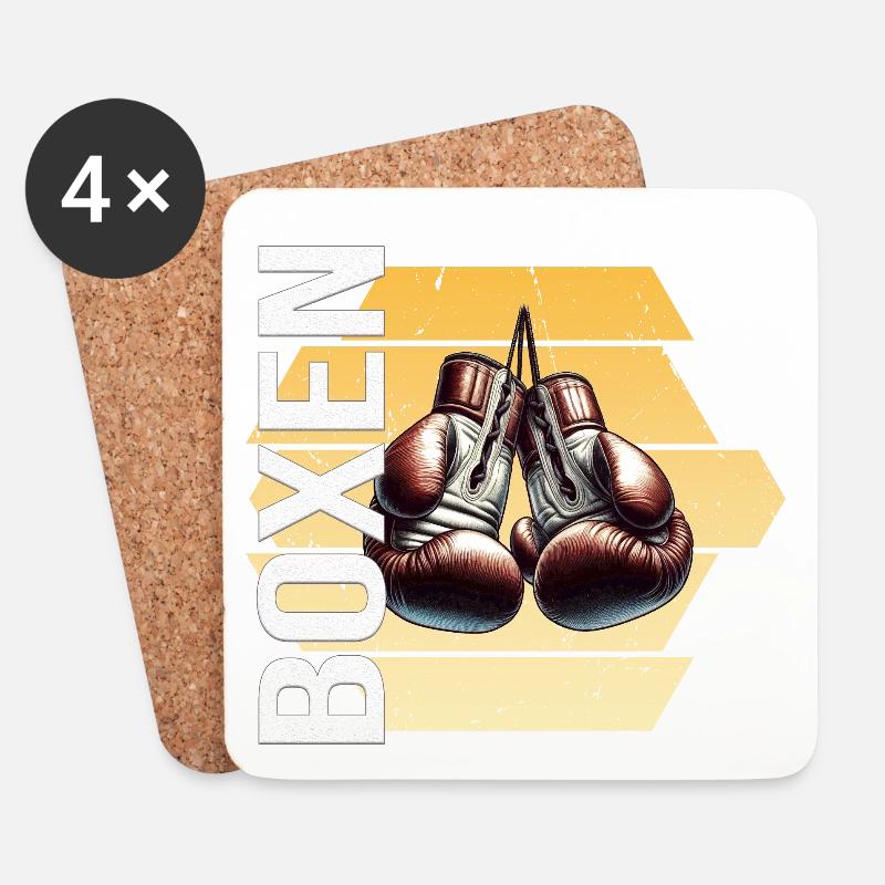 Boxen - Untersetzer (4er-Set) - Weiß