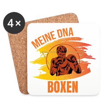 Meine DNA - Boxen - Untersetzer (4er-Set) - Weiß - Vorne