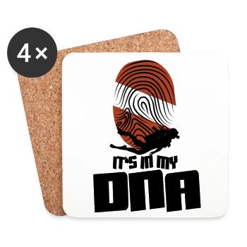 It's in my DNA - Coasters (set of 4) - white - Front