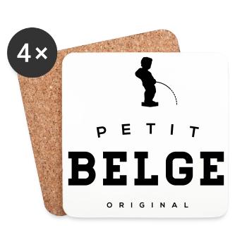 petit Belge manneke pis - Coasters (set of 4) - white - Front