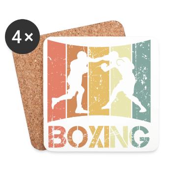 Vintage Boxers - Coasters (set of 4) - white - Front
