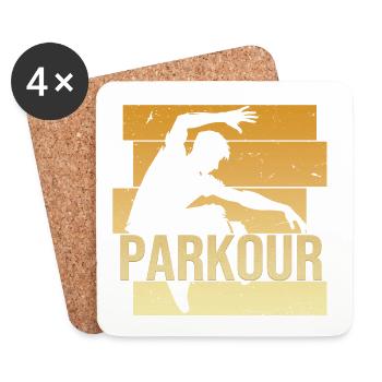 Parkour - Untersetzer (4er-Set) - Weiß - Vorne