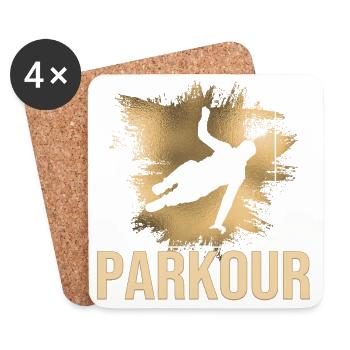 Parkour - Untersetzer (4er-Set) - Weiß - Vorne